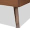 Baxton Studio Toru Mid-Century Modern Ash Walnut Finished Wood Twin Size Platform Bed 180-11108-11159-Zoro - alternate 2